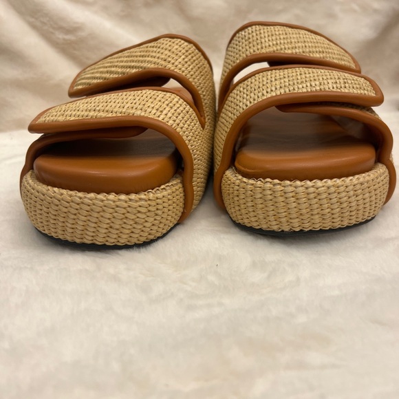 Simon Miller Beige and Brown Woven Slides platform 38 / 8 woman’s - Picture 4 of 7